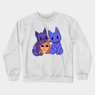 a party of cats Crewneck Sweatshirt